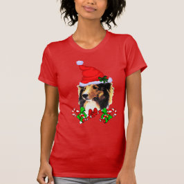 シェットランドシェプドッグメリークリスマス Tシャツ