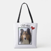 シェットランドシェプドッグ写真シェットランド・ シープドッグママ トートバッグ (裏面)