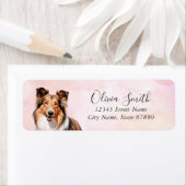 シェットランドシェプドッグ差出人住所ラベル ラベル (インサイチュ)