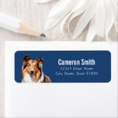 シェットランドシェプドッグ差出人住所ラベル ラベル (インサイチュ)