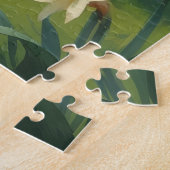 シェットランドシェプドッグ絵を描春の花 ジグソーパズル (側面)