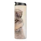 シェットランドシェプドッグ絵画子犬のオリジナルドッグアート タンブラー (回転右)