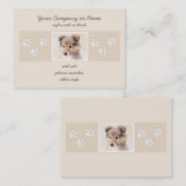 シェットランドシェプドッグ絵画子犬のオリジナルドッグアート 名刺 (正面/裏面)