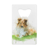 シェットランドシェプドッグ/シェットランド・ シープドッグ クレジットカード栓抜き (裏面)