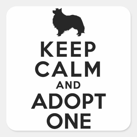 シェットランドシェプドッグ スクエアシール (正面)