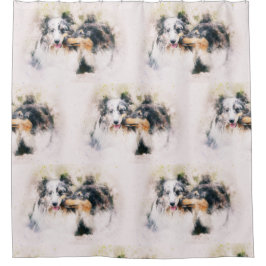 シェットランドシェプドッグ/ラフなコリー シャワーカーテン