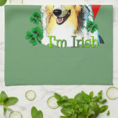 シェットランドシェプドッグSt patricks キッチンタオル (折り畳み)