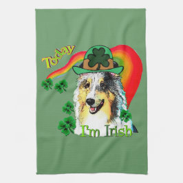 シェットランドシェプドッグSt patricks キッチンタオル