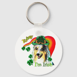 シェットランドシェプドッグSt patricks キーホルダー