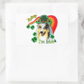 シェットランドシェプドッグSt patricks 長方形シール (バッグ)