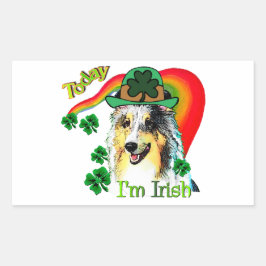 シェットランドシェプドッグSt patricks 長方形シール