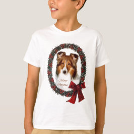 シェットランドシープドッグ シェルティー クリスマス プレゼント Tシャツ
