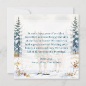 シェットランドポニー オーダーメイド クリスマスカード (裏面)