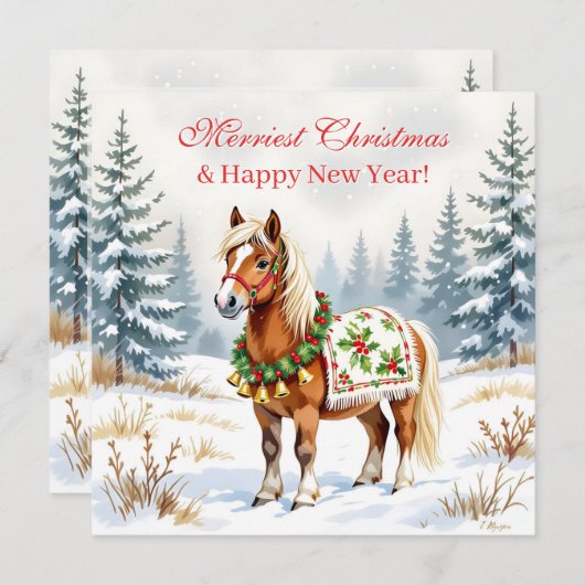 シェットランドポニー オーダーメイド クリスマス (正面/裏面)