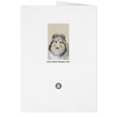 シェットランド絵画シェプドッグの写真 – かわいいオリジナルドッグアート (裏面)