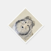 シェットランド絵画シェプドッグの写真 – かわいいオリジナルドッグアート スタンダードカクテルナプキン (角)