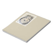 シェットランド絵画シェプドッグの写真 – かわいいオリジナルドッグアート ノートパッド (回転)