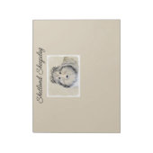 シェットランド絵画シェプドッグの写真 – かわいいオリジナルドッグアート ノートパッド (回転)