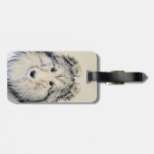 シェットランド絵画シェプドッグの写真 – かわいいオリジナルドッグアート ラゲッジタグ (裏面横)