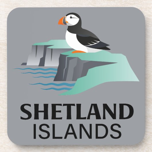 シェットランド諸島 スコットランド イギリス コースター (正面)
