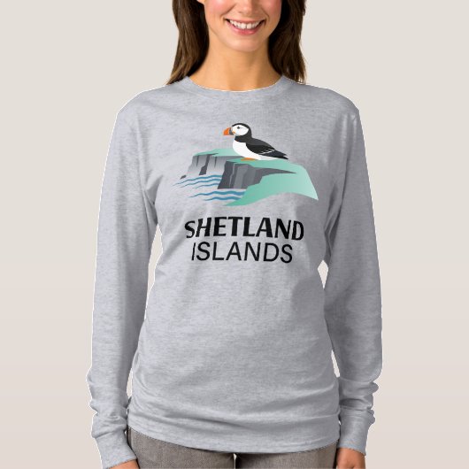 シェットランド諸島 スコットランド イギリス Tシャツ (正面)