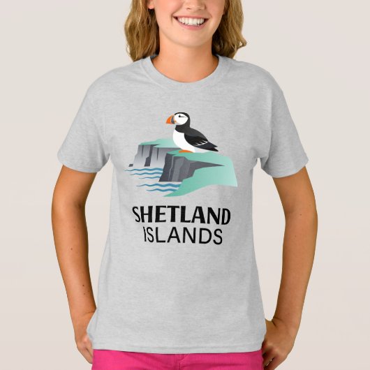 シェットランド諸島 スコットランド イギリス Tシャツ (正面)