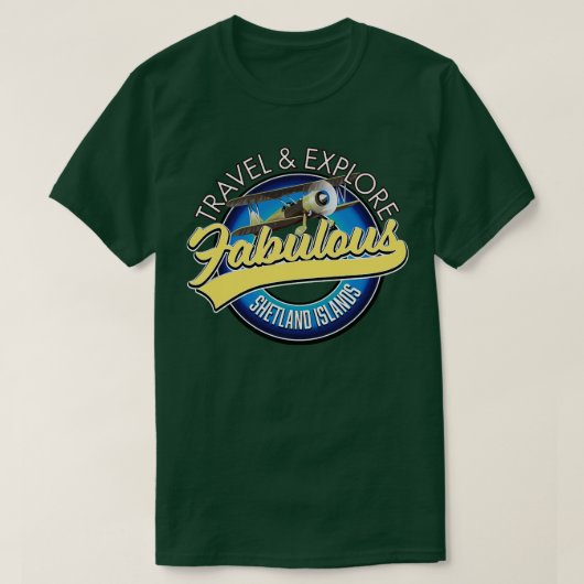 シェットランド諸島 Tシャツ (デザイン正面)