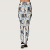 シェットランド・シェプドッグが雪のクリスマスを過ごした レギンス (裏面)