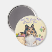 シェットランド・ シープドッグがクッキーの磁石を盗んだ マグネット (正面/裏面)