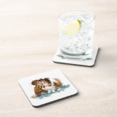 シェットランド・ シープドッグとボードグハグ コースター (右側)