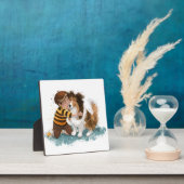 シェットランド・ シープドッグとボードグハグ フォトプラーク (インサイチュ)