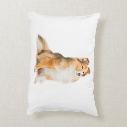 シェットランド・シープドッグのお母さんの枕 アクセントクッション (裏面(縦))