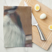 シェットランド・シープドッグのアメリカ人のMoJoの台所タオル キッチンタオル (四つ折り)