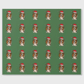 シェットランド・シープドッグのクリスマスの包装紙 ラッピングペーパー (フラット)