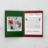 シェットランド・シープドッグのシェットランド・シープドッグのクリスマスのギフト シーズンカード (内部)