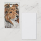 シェットランド・シープドッグのシェットランド・シープドッグのテーマの名刺 名刺 (正面/裏面)