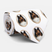 シェットランド・シープドッグのタイ ネクタイ (ロール)