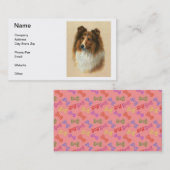 シェットランド・シープドッグの名刺 名刺 (正面/裏面)