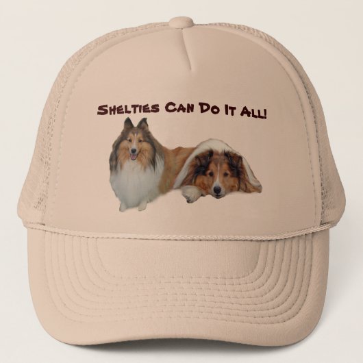 シェットランド・シープドッグの帽子 キャップ (正面)