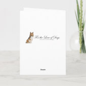 シェットランド・シープドッグの父の日カード カード (裏面)