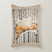 シェットランド・シープドッグの特性の枕 アクセントクッション (正面(垂直))