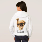 シェットランド・シープドッグを愛する女の子 犬の足とハート (裏面フル)