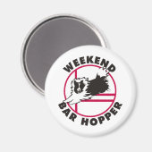 シェットランド・ シープドッグアジリティ週末バーホッパー マグネット (正面/裏面)