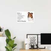 シェットランド・ シープドッグアートラブイズ ポスター (ホームオフィス)