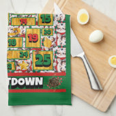 シェットランド・ シープドッグカウントダウンクリスマスアドベントカレンダードッグ キッチンタオル (四つ折り)