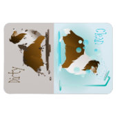 シェットランド・ シープドッグクリーン – ダーティ食洗機 マグネット (横)