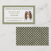 シェットランド・ シープドッグシェットランドシェプドッグバスト 名刺 (正面/裏面)