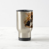 シェットランド・ シープドッグシェットランドシェプドッグ絵画アート トラベルマグ (中央)