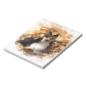 シェットランド・ シープドッグシェットランドシェプドッグ絵画アート ノートパッド (回転)