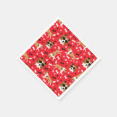 シェットランド・ シープドッグシェトランドシェプドッグコリドッグパターン スタンダードカクテルナプキン (角)